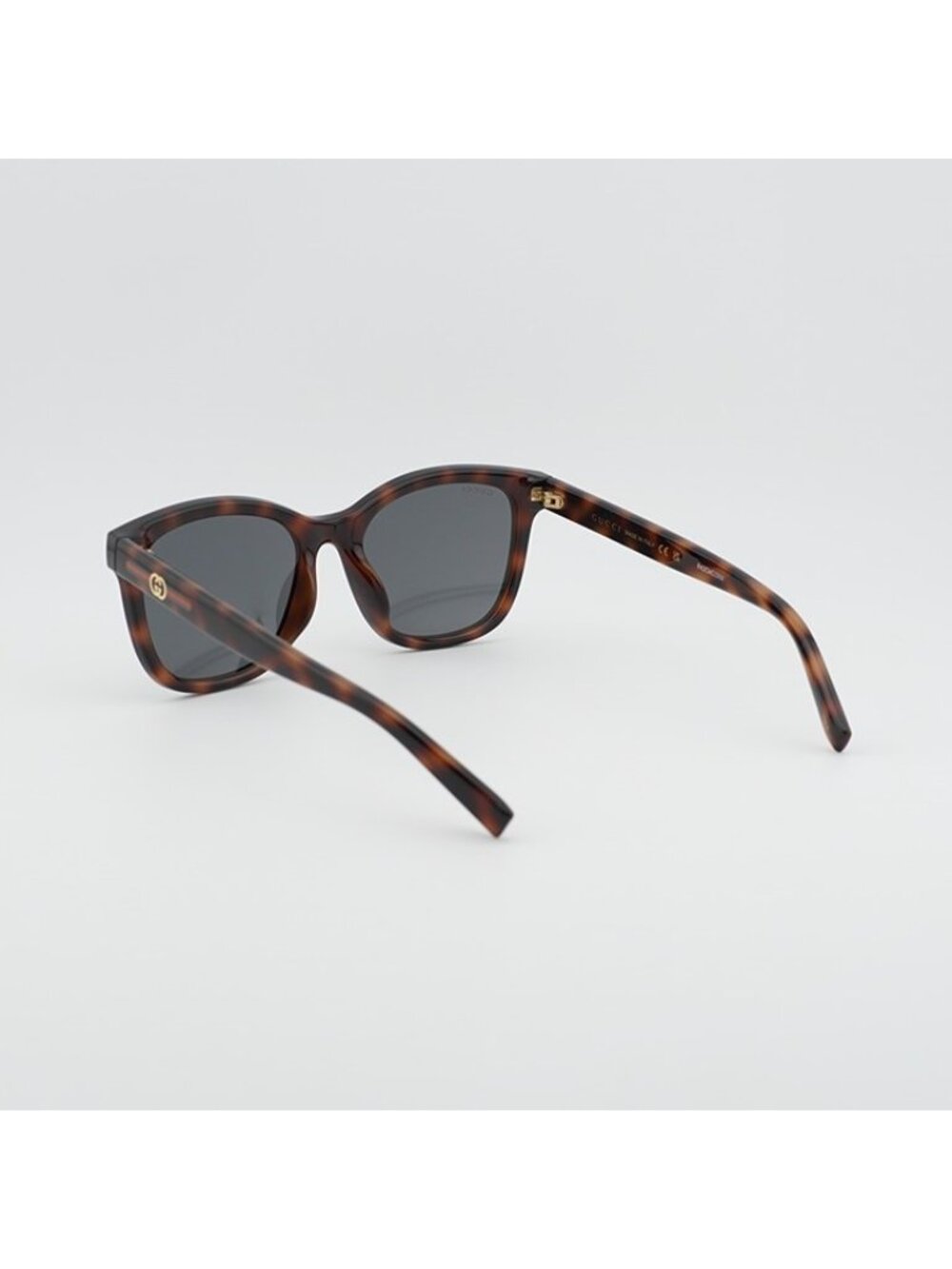 Gucci GG1984SK 002 Unisex Sunglasses Havana Square Frame, Blue Lenses - Picture 8 of 10